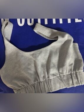 REPOSH Urban Outfitters Urban Renewal Shimmery Grey cropped Top — Size M